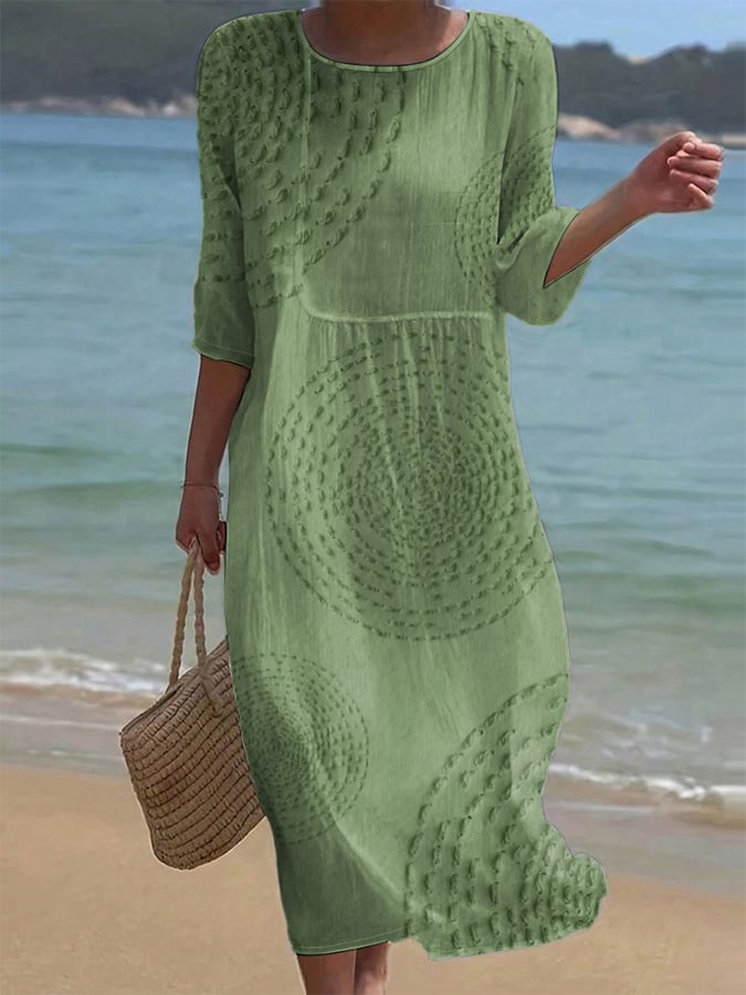 VIVIANA Vestido Bordado Fluido